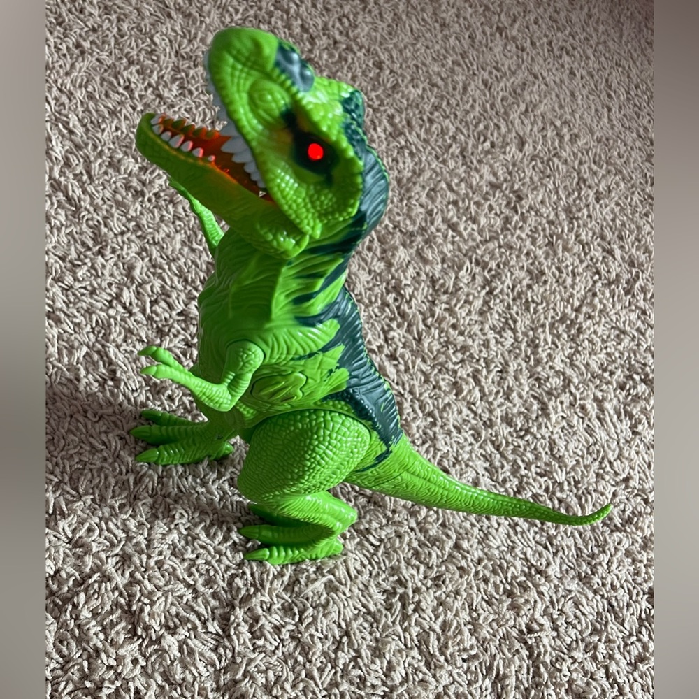 Light-Up & Sound T-Rex Dinosaur Toy – Large 14” – Green